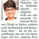 Bericht Kleinezeitung 8.10.2015